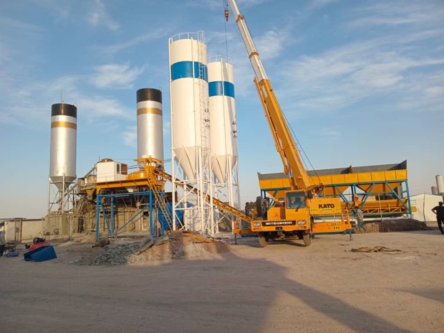 Batching plant with Aslani equipment under construction