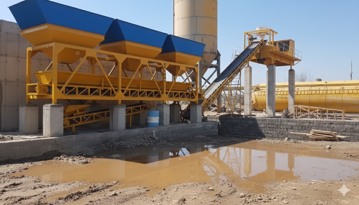 3-bin aggregate bin on site
